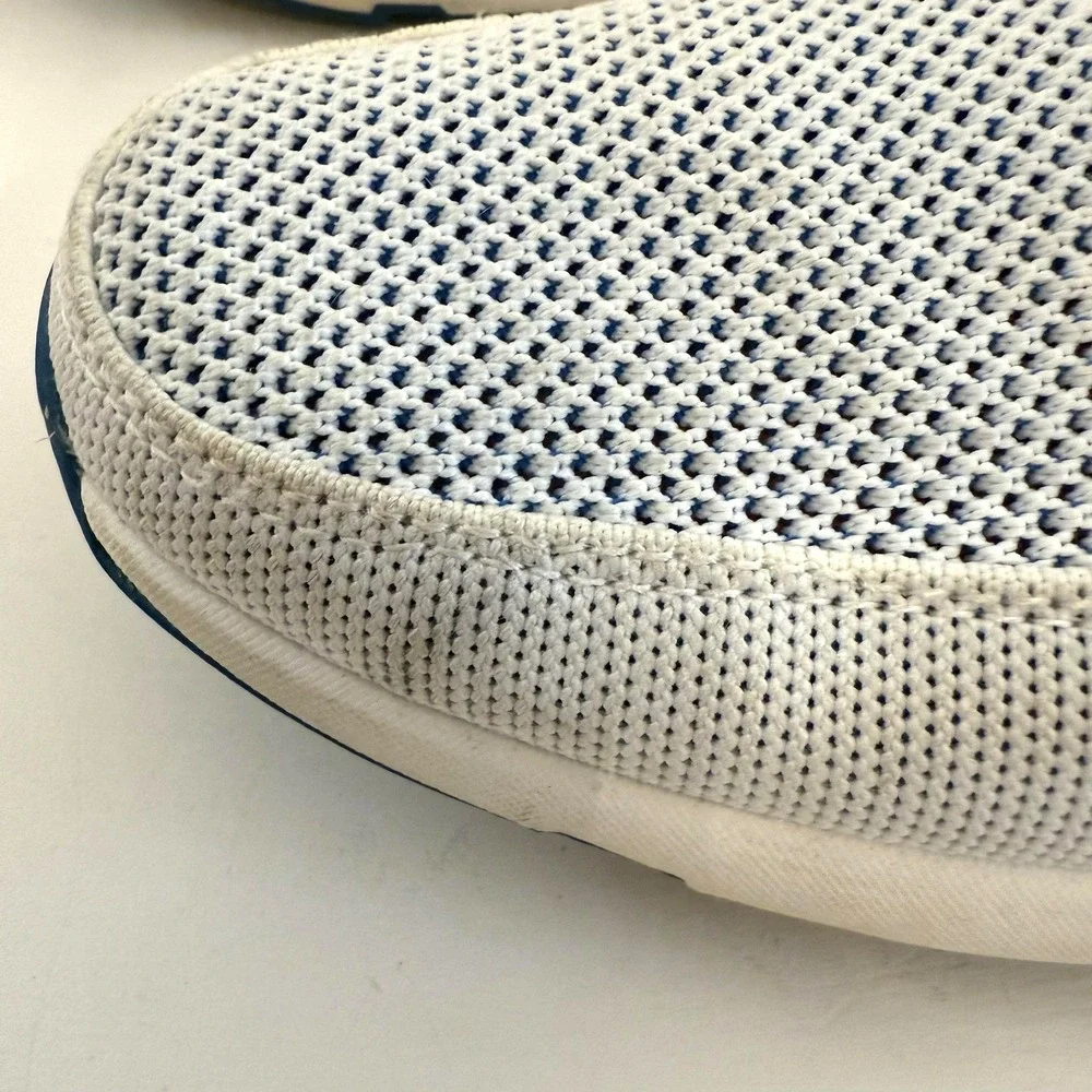 SWIMS‎ Shoes Mens Size 7 White Blue Slip On Mesh Loafers Water Casual Breathable